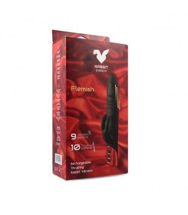 VIBRATEUR LAPIN ROTATIF RECHARGEABLE FLAMAND
