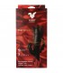 VIBRATEUR LAPIN RECHARGEABLE HARLEQUIN EN FORME DE GODE GIRANT