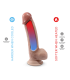 SILEXD PREMIUM DILDO REAL SKIN MODEL 1 7" WITH TESTICLES