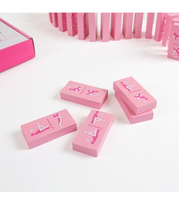 ENSEMBLE DE DOMINOS EN BOIS KINKY (ES/EN/DE/FR/NL/PT/IT/PL)