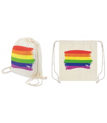 MOCHILA ALGODON BANDERA ARCOIRIS
