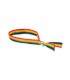 12 Regenbogenflaggen-Armbänder mit Silberperlen