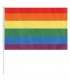 12 SMALL PENNANTS 20 X 15 CM RAINBOW FLAG