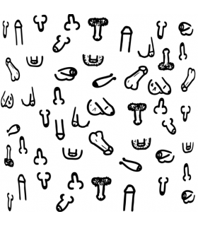 12 PACK OF 10 SQUARE PENIS COASTERS