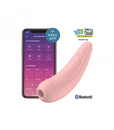 SATISFYER SUCCIONADOR CURVY 2+ APP ROSA