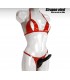 CONJUNTO VINILO STRAP-ON ROJO