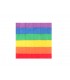 12 Baumwolltaschentücher mit Regenbogenflagge