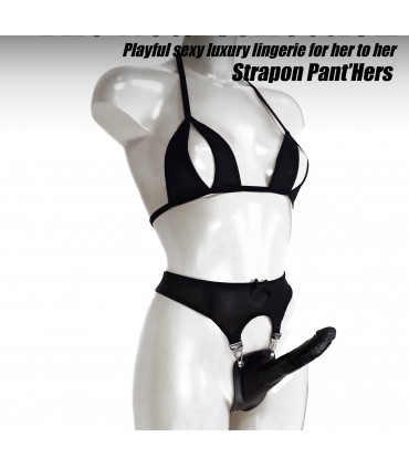 ENSEMBLE PANTALON "HERS STRAP-ON" NOIR