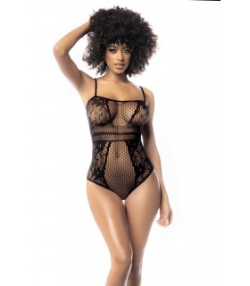 MOD. 1103 FISHNET BODYSUIT BLACK OS