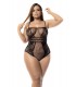 MOD. 1103X Netz-Bodysuit Schwarz OSX