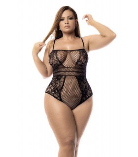 MOD. 1103X Netz-Bodysuit Schwarz OSX