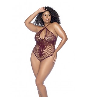 MOD. 1115X FLORAL FISHNET BODYSUIT KIRSCHE OSX