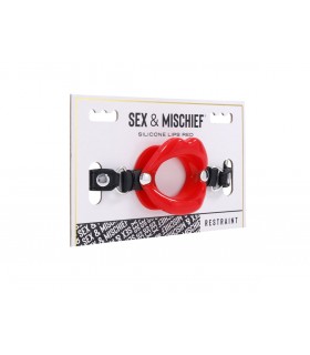 BAFFO LABBRA ROSSE IN SILICONE