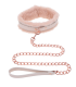 PEACHES N CREAME FUR COLLAR & LEASH