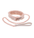 PEACHES N CREAME FUR COLLAR & LEASH
