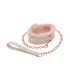 PEACHES N CREAME FUR COLLAR & LEASH