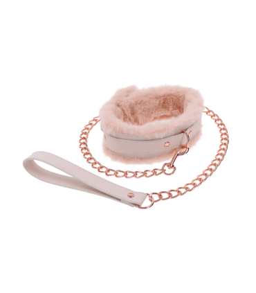 PEACHES 'N CREAME PELZHALSBAND & LEINE
