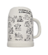 BEER MUG PENIS BLACK DRAWINGS