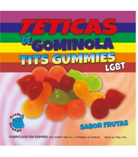 BOÎTE DE GOMMES TETA À PAILLETTES LGBT CAD. 09/2025