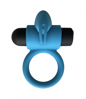 2 + 1 E9 BLUE RECHARGEABLE VIBRATING RING