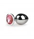 METALLPLUG M MIT ROSA-SILBER-STEIN