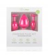 SET 3 PLUGS SILICONA CON PIEDRA