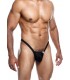 BLACK THONG AND BUNS L