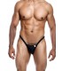 BLACK THONG AND BUNS L