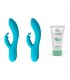 2 VIBRADORES TAPPING RECARGABLE V9 AZUL + 1 LUBRICANTE BASE AGUA ORGÁNICO 50 ML