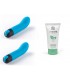 2 BALAS VIBRADORA G-SPOT V4 AZUL + 1 LUBRICANTE BASE AGUA ORGÁNICO 50 ML