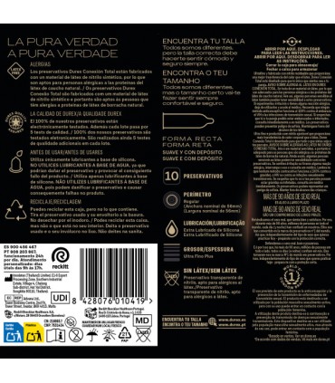 DUREX TOTAL CONNECTION LATEX-FREE ULTRA-THIN 10 UNITS