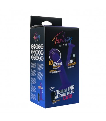 Gode vibrant en silicone « mignon » avec télécommande