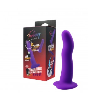 DILDO VIBRANTE IN SILICONE "DOLCE" CON TELECOMANDO