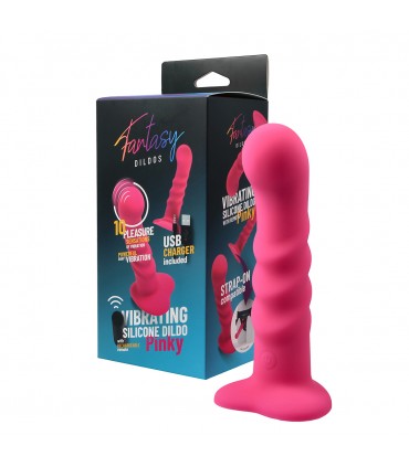 DILDO VIBRANTE IN SILICONE "PINKY" CON TELECOMANDO