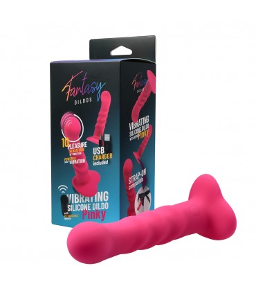 DILDO VIBRANTE IN SILICONE "PINKY" CON TELECOMANDO