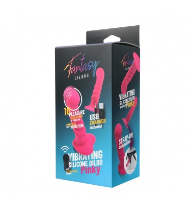 DILDO VIBRANTE IN SILICONE "PINKY" CON TELECOMANDO
