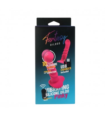 DILDO VIBRANTE IN SILICONE "PINKY" CON TELECOMANDO