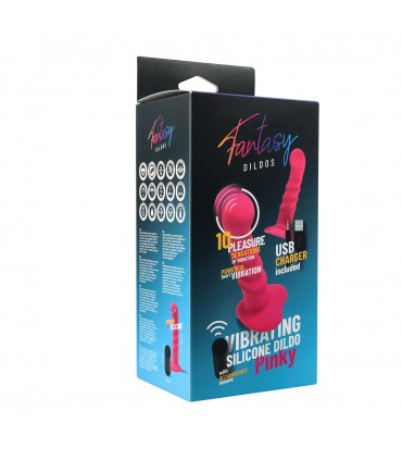 DILDO VIBRANTE IN SILICONE "PINKY" CON TELECOMANDO