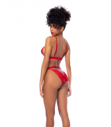 MOD. 8901 ENSEMBLE DEUX PIÈCES ROUGE S/M