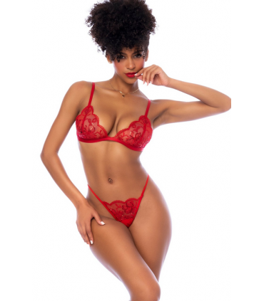 MOD. 8893 ENSEMBLE TROIS PIÈCES ROUGE S/M