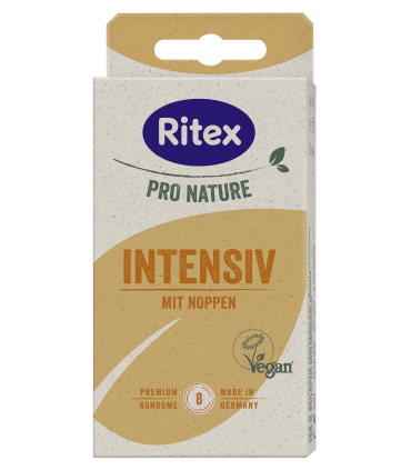 PRÉSERVATIFS RITEX PRO INTENSIF 8 UNITÉS