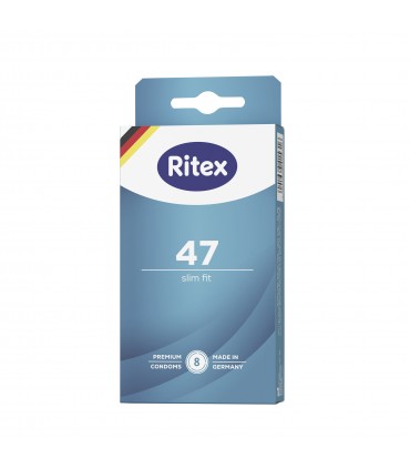 PRÉSERVATIFS RITEX 47 MM 8 UNITÉS