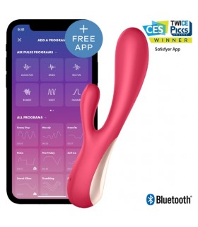 SATISFYER VIBRADOR MONO FLEX APP ROJO