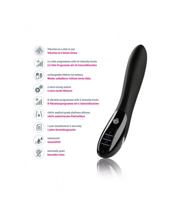 MYSTIM ELECTRIC ERIC ESTIM VIBRATOR BLACK EDITION