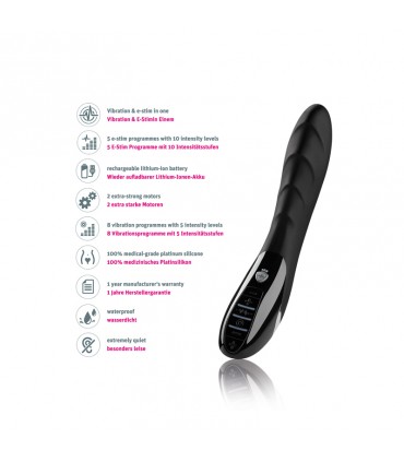 MYSTIM SIZZLING SIMON ESTIM VIBRATORE EDIZIONE NERA
