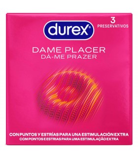PRESERVATIVOS DUREX DAME PLACER 3 UDS