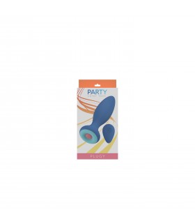 VIBRIERENDER STECKER MIT BLAUER PLUGY-FERNBEDIENUNG