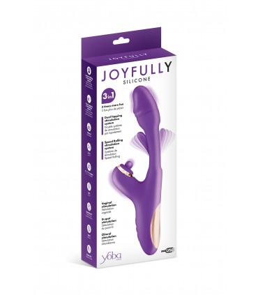 VIBRATEUR JOYFULLY TRIPLE STIMULATION VIOLET