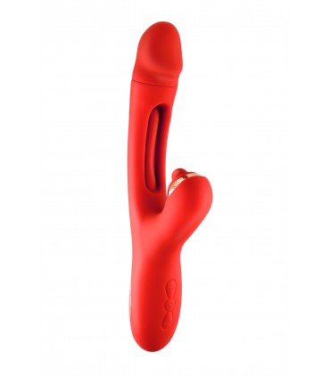 VIBRATEUR JOYFULLY TRIPLE STIMULATION ROUGE