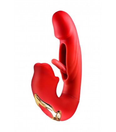 VIBRATEUR KISSY TRIPLE STIMULATION ROUGE